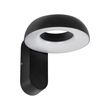 GLOBOSTAR® LINEART GLB-103-0037 Φωτιστικό Τοίχου / Απλίκα LED 12W 1080lm 120° AC 220-240V Αδιάβροχο IP65 Θερμό Λευκό 2700K - Sanan SMD Chip - Μαύρο Ματ - Μ16 x Π20 x Υ15cm - 3 Χρόνια Εγγύηση