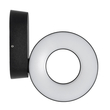 GLOBOSTAR® LINEART GLB-103-0037 Φωτιστικό Τοίχου / Απλίκα LED 12W 1080lm 120° AC 220-240V Αδιάβροχο IP65 Θερμό Λευκό 2700K - Sanan SMD Chip - Μαύρο Ματ - Μ16 x Π20 x Υ15cm - 3 Χρόνια Εγγύηση
