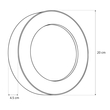 GLOBOSTAR® LINEART GLB-103-0038 Φωτιστικό Τοίχου / Απλίκα LED 18W 1620lm 120° AC 220-240V Αδιάβροχο IP65 Θερμό Λευκό 2700K - Sanan SMD Chip - Μαύρο Ματ - Μ20 x Π4.5 x Υ20cm - 3 Χρόνια Εγγύηση