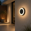 GLOBOSTAR® LINEART GLB-103-0038 Φωτιστικό Τοίχου / Απλίκα LED 18W 1620lm 120° AC 220-240V Αδιάβροχο IP65 Θερμό Λευκό 2700K - Sanan SMD Chip - Μαύρο Ματ - Μ20 x Π4.5 x Υ20cm - 3 Χρόνια Εγγύηση