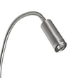 GLOBOSTAR® GOOSE 61696 Μοντέρνο Φωτιστικό Τοίχου - Απλίκα Ξενοδοχείου Reading Light με Φορτιστή USB 3A LED 6W 540lm 36° & 360° AC 220-240V IP20 Θερμό Λευκό 2700K - CREE XPE & Lumileds SMD Chip - Νίκελ Βούρτσας - Μ15.5 x Π15 x Υ30.5cm - 3 Χρόνια Εγγύηση
