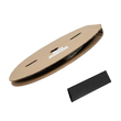 GLOBOSTAR® SHRINKTUBE 79819 Θερμοσυστελλόμενο Μακαρόνι Στεγανοποίησης για Neon Flex LED Αδιάβροχο IP65 - Μαύρο Ματ - Μ100 x Π1.2 x Υ1.2cm/Π1 x Υ1cm