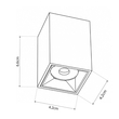 kelvo® LUMINAR KLV-101-0323 Φωτιστικό Downlight Σποτ LED 3W 405lm 36° AC 220-240V IP20 Θερμό Λευκό 2700K - Osram SMD Chip & TÜV SÜD Driver - Μαύρο Ματ - Μ4.2 x Π4.2 x Υ6.6cm - 5 Χρόνια Εγγύηση