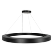 kelvo® RA KLV-101-0369 Κρεμαστό Φωτιστικό Οροφής LED 100W 10000lm 120° AC 220-240V IP20 Ρυθμιζόμενο Λευκό CCT με Χειριστήριο από 2700K έως 6000K Dimmable - Lumileds SMD Chip - Μαύρο Ματ - Μ120 x Π120 x Υ8cm - 3 Χρόνια Εγγύηση