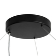kelvo® RA KLV-101-0369 Κρεμαστό Φωτιστικό Οροφής LED 100W 10000lm 120° AC 220-240V IP20 Ρυθμιζόμενο Λευκό CCT με Χειριστήριο από 2700K έως 6000K Dimmable - Lumileds SMD Chip - Μαύρο Ματ - Μ120 x Π120 x Υ8cm - 3 Χρόνια Εγγύηση
