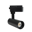 GLOBOSTAR® LUGANO 60804 Μονοφασικό Σποτ Ράγας LED 10W 1250lm 36° AC 220-240V IP20 Φυσικό Λευκό 4500K - Bridgelux COB Chip & TÜV SÜD Driver - Eurotrack 1PH - Μαύρο Ματ - Μ8.5 x Π5 x Υ18cm - 5 Χρόνια Εγγύηση