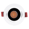 kelvo® LEO KLV-101-0312 Χωνευτό Κινούμενο Φωτιστικό Downlight Σποτ με Honeycomb Anti-Glare Reflector LED 10W 1250lm 38° AC 220-240V IP20 Θερμό Λευκό 2700K - Bridgelux COB Chip & TÜV SÜD Driver - Λευκό & Μαύρο Ματ - Μ8.5 x Π8.5 x Υ6.6cm / Q7.5cm - 5 Χρόνια Εγγύηση