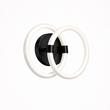 VenCore Vireon Black 6093-20057 - Μοντέρνο Επιτοίχιο Φωτιστικό Απλίκα LED 12W Μαύρο Αλουμίνιο με Ρυθμιζόμενο CCT Λευκό - Ημέρας - Θερμό - Χειρισμός CCT μέσω Διακόπτη On-Off