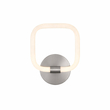 VenCore Seren Silver 6093-20063 - Μοντέρνο Επιτοίχιο Φωτιστικό Απλίκα LED 12W Ασημί Αλουμίνιο με Ρυθμιζόμενο CCT Λευκό - Ημέρας - Θερμό - Χειρισμός CCT μέσω Διακόπτη On-Off