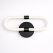 VenCore Circa Black 6093-20065 - Μοντέρνο Επιτοίχιο Φωτιστικό Απλίκα LED 12W Μαύρο Αλουμίνιο με Ρυθμιζόμενο CCT Λευκό - Ημέρας - Θερμό - Χειρισμός CCT μέσω Διακόπτη On-Off