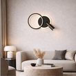 VenCore Novaris Black 6093-20069 - Μοντέρνο Επιτοίχιο Φωτιστικό Απλίκα LED 12W Μαύρο Αλουμίνιο με Ρυθμιζόμενο CCT Λευκό - Ημέρας - Θερμό - Χειρισμός CCT μέσω Διακόπτη On-Off