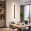 VenCore Linea Black 6093-20102 - Μοντέρνο Επιτοίχιο Φωτιστικό Απλίκα LED 60CM 12W Μαύρο Αλουμίνιο με Ρυθμιζόμενο CCT Λευκό - Ημέρας - Θερμό - Χειρισμός CCT μέσω Διακόπτη On-Off