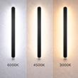 VenCore Linea White 6093-20103 - Μοντέρνο Επιτοίχιο Φωτιστικό Απλίκα LED 60CM 12W Λευκό Αλουμίνιο με Ρυθμιζόμενο CCT Λευκό - Ημέρας - Θερμό - Χειρισμός CCT μέσω Διακόπτη On-Off