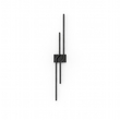 VenCore Nexaris Black 6093-20138 - Μοντέρνο Επιτοίχιο Φωτιστικό Απλίκα LED 60CM 12W Μαύρο Αλουμίνιο με Ρυθμιζόμενο CCT Λευκό - Ημέρας - Θερμό - Χειρισμός CCT μέσω Διακόπτη On-Off