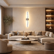 VenCore Velaris White 6093-20151 - Μοντέρνο Επιτοίχιο Φωτιστικό Απλίκα LED 40CM 10W Λευκό Αλουμίνιο με Ρυθμιζόμενο CCT Λευκό - Ημέρας - Θερμό - Χειρισμός CCT μέσω Διακόπτη On-Off