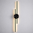 VenCore Aurex Black-Gold 6093-20106 - Μοντέρνο Επιτοίχιο Φωτιστικό Απλίκα LED 60CM 12W Μαύρο-Χρυσό Αλουμίνιο με Ρυθμιζόμενο CCT Λευκό - Ημέρας - Θερμό - Χειρισμός CCT μέσω Διακόπτη On-Off