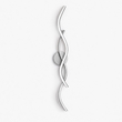 VenCore Serelis Silver 6093-20144 - Μοντέρνο Επιτοίχιο Φωτιστικό Απλίκα LED 100CM 14W Ασημί Αλουμίνιο με Ρυθμιζόμενο CCT Λευκό - Ημέρας - Θερμό - Χειρισμός CCT μέσω Διακόπτη On-Off