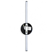 VenCore Axion Black 6093-20094 - Μοντέρνο Επιτοίχιο Φωτιστικό Απλίκα LED 12W Μαύρο Αλουμίνιο με Ρυθμιζόμενο CCT Λευκό - Ημέρας - Θερμό - Χειρισμός CCT μέσω Διακόπτη On-Off - Μ45.5 x Π11 x Υ5.5cm