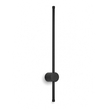 VenCore Serenor Black 6093-20126 - Μοντέρνο Επιτοίχιο Φωτιστικό Απλίκα LED 60CM 12W Μαύρο Αλουμίνιο με Ρυθμιζόμενο CCT Λευκό - Ημέρας - Θερμό - Χειρισμός CCT μέσω Διακόπτη On-Off
