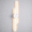 VenCore Aurex White 6093-20107 - Μοντέρνο Επιτοίχιο Φωτιστικό Απλίκα LED 60CM 12W Λευκό Αλουμίνιο με Ρυθμιζόμενο CCT Λευκό - Ημέρας - Θερμό - Χειρισμός CCT μέσω Διακόπτη On-Off