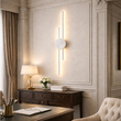 VenCore Aurex White 6093-20107 - Μοντέρνο Επιτοίχιο Φωτιστικό Απλίκα LED 60CM 12W Λευκό Αλουμίνιο με Ρυθμιζόμενο CCT Λευκό - Ημέρας - Θερμό - Χειρισμός CCT μέσω Διακόπτη On-Off