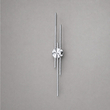 VenCore Stravon Silver 6093-20112 - Μοντέρνο Επιτοίχιο Φωτιστικό Απλίκα LED 60CM 12W Ασημί Αλουμίνιο με Ρυθμιζόμενο CCT Λευκό - Ημέρας - Θερμό - Χειρισμός CCT μέσω Διακόπτη On-Off