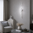 VenCore Stravon Silver 6093-20112 - Μοντέρνο Επιτοίχιο Φωτιστικό Απλίκα LED 60CM 12W Ασημί Αλουμίνιο με Ρυθμιζόμενο CCT Λευκό - Ημέρας - Θερμό - Χειρισμός CCT μέσω Διακόπτη On-Off