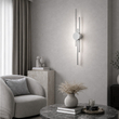 VenCore Stravon Silver 6093-20112 - Μοντέρνο Επιτοίχιο Φωτιστικό Απλίκα LED 60CM 12W Ασημί Αλουμίνιο με Ρυθμιζόμενο CCT Λευκό - Ημέρας - Θερμό - Χειρισμός CCT μέσω Διακόπτη On-Off