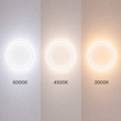 VenCore Noctis White 6093-20014 - Μοντέρνο Επιτοίχιο Φωτιστικό Απλίκα LED 12W Λευκό Αλουμίνιο με Ρυθμιζόμενο CCT Λευκό - Ημέρας - Θερμό - Χειρισμός CCT μέσω Διακόπτη On-Off - Φ21 x Υ5cm