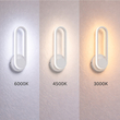 VenCore Solenne White 6093-20022 - Μοντέρνο Επιτοίχιο Φωτιστικό Απλίκα LED 12W Λευκό Αλουμίνιο με Ρυθμιζόμενο CCT Λευκό - Ημέρας - Θερμό - Χειρισμός CCT μέσω Διακόπτη On-Off - Μ31.5 x Π12 x Υ6cm