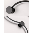 VenCore Nexora Black 6093-20077 - Μοντέρνο Επιτοίχιο Φωτιστικό Απλίκα LED 38W Μαύρο Αλουμίνιο με Ρυθμιζόμενο CCT Λευκό - Ημέρας - Θερμό - Χειρισμός CCT μέσω Διακόπτη On-Off - Μ120 x Π33 x Υ6cm