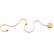VenCore Nexora Gold 6093-20079 - Μοντέρνο Επιτοίχιο Φωτιστικό Απλίκα LED 38W Χρυσό Αλουμίνιο με Ρυθμιζόμενο CCT Λευκό - Ημέρας - Θερμό - Χειρισμός CCT μέσω Διακόπτη On-Off - Μ120 x Π33 x Υ6cm
