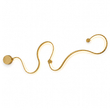 VenCore Nexora Gold 6093-20079 - Μοντέρνο Επιτοίχιο Φωτιστικό Απλίκα LED 38W Χρυσό Αλουμίνιο με Ρυθμιζόμενο CCT Λευκό - Ημέρας - Θερμό - Χειρισμός CCT μέσω Διακόπτη On-Off - Μ120 x Π33 x Υ6cm