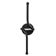 VenCore Aureon Black 6093-20146 - Μοντέρνο Επιτοίχιο Φωτιστικό Απλίκα LED 12W Μαύρο Αλουμίνιο με Ρυθμιζόμενο CCT Λευκό - Ημέρας - Θερμό - Χειρισμός CCT μέσω Διακόπτη On-Off - Μ40 x Π11 x Υ14cm