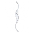 VenCore Zevora White 6093-20135 - Μοντέρνο Επιτοίχιο Φωτιστικό Απλίκα LED 12W Λευκό Αλουμίνιο με Ρυθμιζόμενο CCT Λευκό - Ημέρας - Θερμό - Χειρισμός CCT μέσω Διακόπτη On-Off - Μ62 x Π8 x Υ5cm