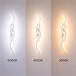 VenCore Zevora White 6093-20135 - Μοντέρνο Επιτοίχιο Φωτιστικό Απλίκα LED 12W Λευκό Αλουμίνιο με Ρυθμιζόμενο CCT Λευκό - Ημέρας - Θερμό - Χειρισμός CCT μέσω Διακόπτη On-Off - Μ62 x Π8 x Υ5cm