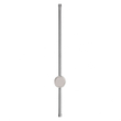 VenCore Serenor Silver 6093-20128 - Μοντέρνο Επιτοίχιο Φωτιστικό Απλίκα LED 7W Ασημί Αλουμίνιο με Ρυθμιζόμενο CCT Λευκό - Ημέρας - Θερμό - Χειρισμός CCT μέσω Διακόπτη On-Off - Μ60 x Π6 x Υ10cm