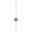 VenCore Serenor Silver 6093-20128 - Μοντέρνο Επιτοίχιο Φωτιστικό Απλίκα LED 7W Ασημί Αλουμίνιο με Ρυθμιζόμενο CCT Λευκό - Ημέρας - Θερμό - Χειρισμός CCT μέσω Διακόπτη On-Off - Μ60 x Π6 x Υ10cm