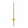 VenCore Serenor Gold 6093-20129 - Μοντέρνο Επιτοίχιο Φωτιστικό Απλίκα LED 7W Χρυσό Αλουμίνιο με Ρυθμιζόμενο CCT Λευκό - Ημέρας - Θερμό - Χειρισμός CCT μέσω Διακόπτη On-Off - Μ60 x Π6 x Υ10cm