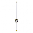 VenCore Serenor Gold 6093-20129 - Μοντέρνο Επιτοίχιο Φωτιστικό Απλίκα LED 7W Χρυσό Αλουμίνιο με Ρυθμιζόμενο CCT Λευκό - Ημέρας - Θερμό - Χειρισμός CCT μέσω Διακόπτη On-Off - Μ60 x Π6 x Υ10cm