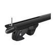 MENABO ΜΠΑΡΕΣ ΟΡΟΦΗΣ ΑΛΟΥΜΙΝΙΟΥ FENDER 118 cm ΣΕ ΜΑΥΡΟ ΧΡΩΜΑ ΓΙΑ Renault 4 E-Tech 5 doors 2024> ΜΕ RAISED RAILS - 2 ΤΕΜ. (14660/MB)