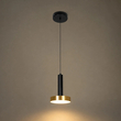 kelvo® ZANE KLV-101-0349 Κρεμαστό Φωτιστικό Οροφής LED 18W 1800lm 120° AC 220-240V IP20 Ρυθμιζόμενο Λευκό CCT με Χειριστήριο από 2700K έως 6000K Dimmable - Lumileds SMD Chip - Σατινέ Χρυσό Βούρτσας & Μαύρο Ματ - Μ15 x Π15 x Υ20cm - 3 Χρόνια Εγγύηση
