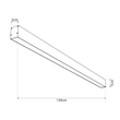 kelvo® ORION KLV-101-0364-V2 Γραμμικό Φωτιστικό Οροφής LED 72W 7200lm 120° AC 220-240V IP20 Ρυθμιζόμενο Λευκό CCT με Χειριστήριο από 2700K έως 6000K Dimmable - Lumileds SMD Chip - Χρυσό Πλατίνα - Μ120 x Π5 x Υ7cm - 3 Χρόνια Εγγύηση