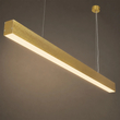 kelvo® ORION KLV-101-0364 Γραμμικό Κρεμαστό Φωτιστικό Οροφής LED 72W 7200lm 120° AC 220-240V IP20 Ρυθμιζόμενο Λευκό CCT με Χειριστήριο από 2700K έως 6000K Dimmable - Lumileds SMD Chip - Χρυσό Πλατίνα - Μ120 x Π5 x Υ7cm - 3 Χρόνια Εγγύηση