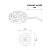 kelvo® AURAFLEX KLV-101-0508 Ταινία Neon Flex LED 14W/m 840lm/m 360° DC 24V Αδιάβροχο IP65 120 x SMD5054 Chip/m Πολύχρωμο RGB+WW Dimmable - Sanan SMD Chip - Μ1000 x Π2 x Υ2cm - Ρολό 10 Μέτρων - 6 Χρόνια Εγγύηση
