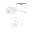 kelvo® AURAFLEX KLV-101-0510 Ταινία Neon Flex LED 14W/m 1400lm/m 360° DC 24V Αδιάβροχο IP65 504 x SMD2835 Chip/m Ρυθμιζόμενο Λευκό CCT από 2700K έως 6000K Dimmable - Lumileds SMD Chip - Μ1000 x Π3.3 x Υ3.3cm - Ρολό 10 Μέτρων - 6 Χρόνια Εγγύηση