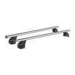MENABO Ολοκληρωμένο Σετ Μπάρες Οροφής Αλουμινίου OMEGA M 112 cm σε Ασημί Χρώμα για Mercedes Benz CLA-Class (X117) Shooting Break 5 doors 2015>2019 - 2 τεμ. (10620/MB+13460/MB)