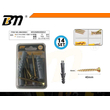Βίδες με βύσματα - 4×40mm - E6 - Σετ 12 πακέτα των 14 ζευγαριών - 200652