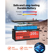 Πλήρες κιτ ηλιακής ενέργειας VEVOR 400W 12V, 4 μονοκρυσταλλικά ηλιακά πάνελ 100W + μπαταρία LiFePO₄ 12,8V 200Ah + ρυθμιστής φόρτισης MPPT 40A + μετατροπέας ισχύος 2000W για τροχόσπιτα, κάμπινγκ, σκάφη εκτός δικτύου