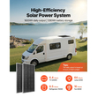 Πλήρες κιτ ηλιακής ενέργειας VEVOR 400W 12V, 2 τεμάχια μονοκρυσταλλικά ηλιακά πάνελ 200W + μπαταρία LiFePO₄ 12,8V 100Ah + ρυθμιστής φόρτισης MPPT 40A + μετατροπέας ισχύος 1000W για τροχόσπιτα, κάμπινγκ, σκάφη εκτός δικτύου